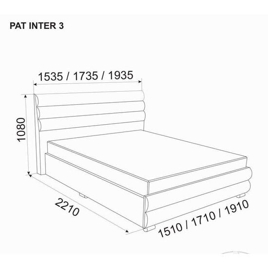 Pat Inter 3 180x200 cm Crem picture - 2