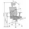 Scaun ergonomic Admiral negru/gri cu funcție MULTIBLOCK și tetieră reglabilă picture - 4