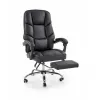 Scaun ergonomic Alvin negru cu suport picioare pliabil și mecanism TILT picture - 1