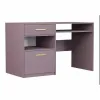 Birou Bali 2, design compact, blat rezistent, PAL melaminat, 125x82x58 cm, roz picture - 1