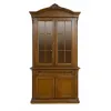 Bufet și vitrină Sonia cu 2 uși din lemn masiv fag, panel și MDF, furniruit cu furnir de nuc picture - 1