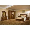 Set dormitor Sonia I, mobilier modular premium + finisaje naturale, lemn masiv fag + MDF furniruit, dimensiuni variabile, nuc picture - 1
