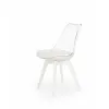 Scaun K245, design transparent modern, structură policarbonat, 48x53x83 cm, alb / transparent picture - 1