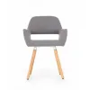 Scaun K283, design compact și șezut moale, material textil, 56x56x80 cm, gri picture - 2