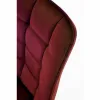 Scaun K332 cu tapițerie textilă, structură metalică, 46x61x84 cm, bordo picture - 4