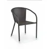 Scaun Midas, design clasic, piele ecologică, 57x57x78 cm, maro închis picture - 3