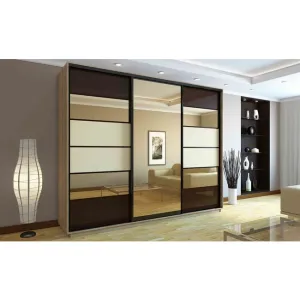 Dulap cu uși culisante, 2.70x2.20x0.60 m, finisaj Sonoma