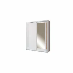 Dulap Effect 1-17, compartimentat, PAL melaminat, 215x175x60 cm, alb