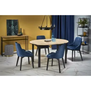 Masă Ringo extensibilă, cu blat din MDF laminat, 102-142x102x76 cm, culoare la alegere