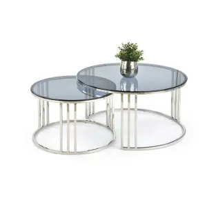 Măsuță cafea Mercury, design minimalist, MDF, 80x45 cm, alb