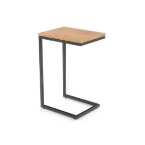 Măsuță cafea Nisa, design modern, PAL melaminat, 40x30x60 cm, stejar