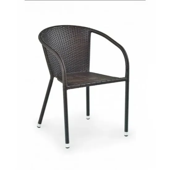 Scaun Midas, design clasic, piele ecologică, 57x57x78 cm, maro închis picture - 3