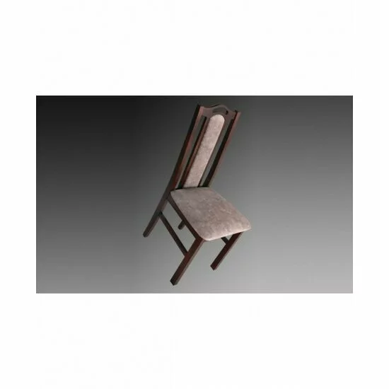 Scaun Boss 9, din lemn, spătar înalt, 40x43x97 cm, nuc picture - 2