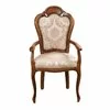Scaun Diana cu brațe 48x59x108 cm din lemn masiv cu tapițerie, stil clasic picture - 1