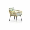 Scaun Gardena 1S, rattan sintetic și cadru metalic, 70x58x71 cm, natur picture - 1