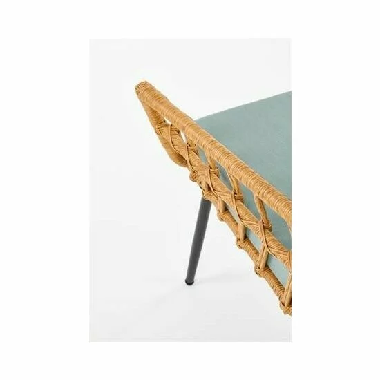 Scaun Gardena 1S, rattan sintetic și cadru metalic, 70x58x71 cm, natur picture - 4