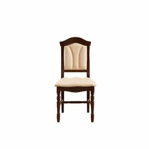 Scaun Mara tapițat cu piele 46x48x100 cm din lemn masiv de fag