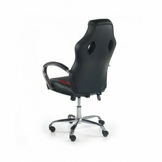 Scaun Scroll directorial, mecanism TILT, piele ecologică premium, 61x48x109-119 cm, negru/roșu/gri picture - 3