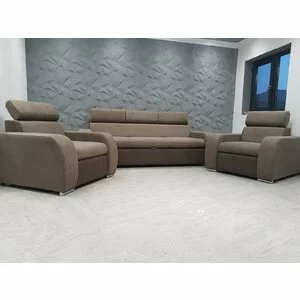 Set relax canapea extensibilă cu fotolii 3+1+1, design clasic, tapițerie moale, spațiu depozitare, culoare personalizată