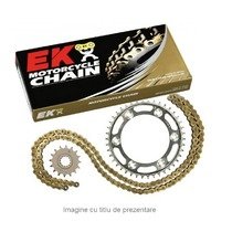 Kit de lant EK Supreme QX-Ring MVXZ 16/42T Auriu/Auriu, GAMA NOUA 100SUZ015SNG