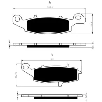 Placute frana fata 104 S3 GOLDFREN