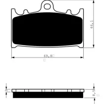 Placute frana fata 032 S3 GOLDFREN