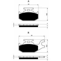 Placute frana fata 182 AD GOLDFREN
