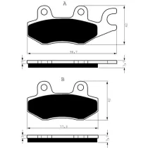 Placute frana spate 009 K1 GOLDFREN