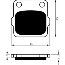Placute frana spate 077 K1 GOLDFREN