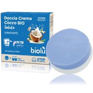 Gel de dus solid si crema hidratanta cu cocos ecologic 55g Biolu