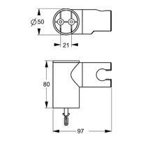 Agatatoare dus mobila Ideal Standard IdealRain crom lucios picture - 3