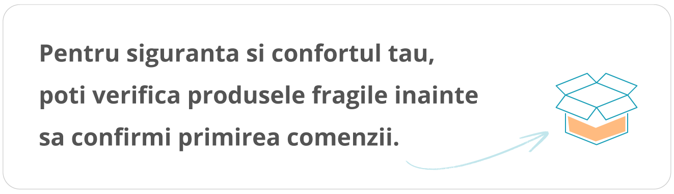 Deschidere colet la livrare