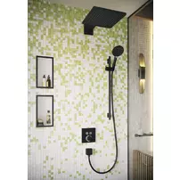 Bara cu furtun de dus Hansgrohe Unica S Puro 90 cm negru mat picture - 5