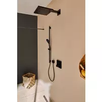 Bara cu furtun de dus Hansgrohe Unica S Puro 90 cm negru mat picture - 6