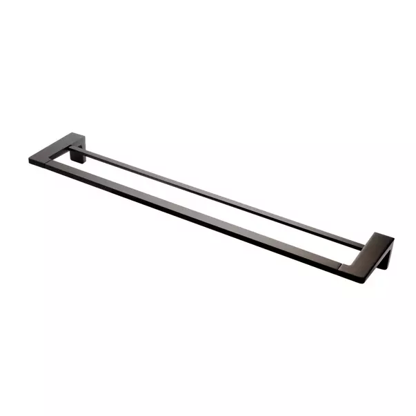 Bara dubla portprosop FDesign Piazza 60 cm negru mat