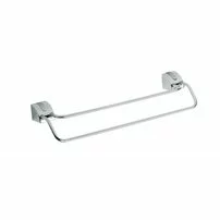 Bara dubla portprosop crom/satinat Ferro Cascata 45 cm