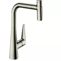 Baterie bucatarie cu dus extractibil crom periat Hansgrohe Talis M51 300 sBox cu 2 jeturi