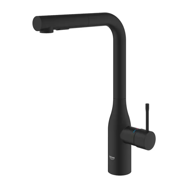 Baterie bucatarie cu dus extractibil Grohe Essence negru mat Phantom Black picture - 4
