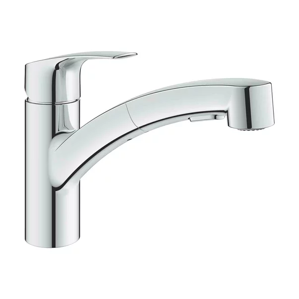 Baterie bucatarie cu dus extractibil Grohe Eurosmart New crom picture - 2