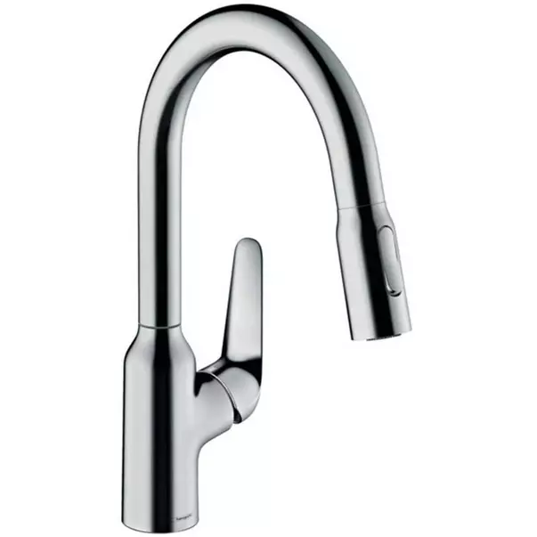 Baterie bucatarie cu dus extractibil Hansgrohe Focus M42 180 sBox cu 2 jeturi