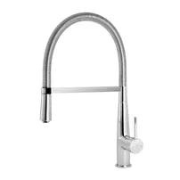 Baterie bucatarie cu pipa flexibila FDesign Avanza crom lucios