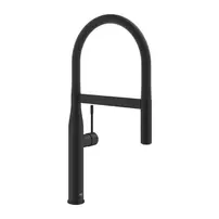 Baterie bucatarie cu pipa flexibila Grohe Essence negru mat Phantom Black