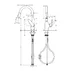 Baterie bucatarie dus extractibil Hansgrohe Focus M42 crom lucios 2 tipuri de jet picture - 2