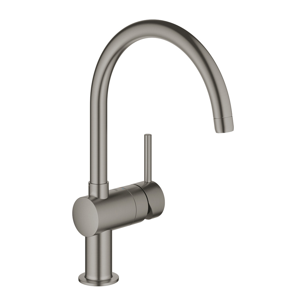 Baterie bucatarie Grohe Minta monocomanda antracit periat Hard Graphite antracit