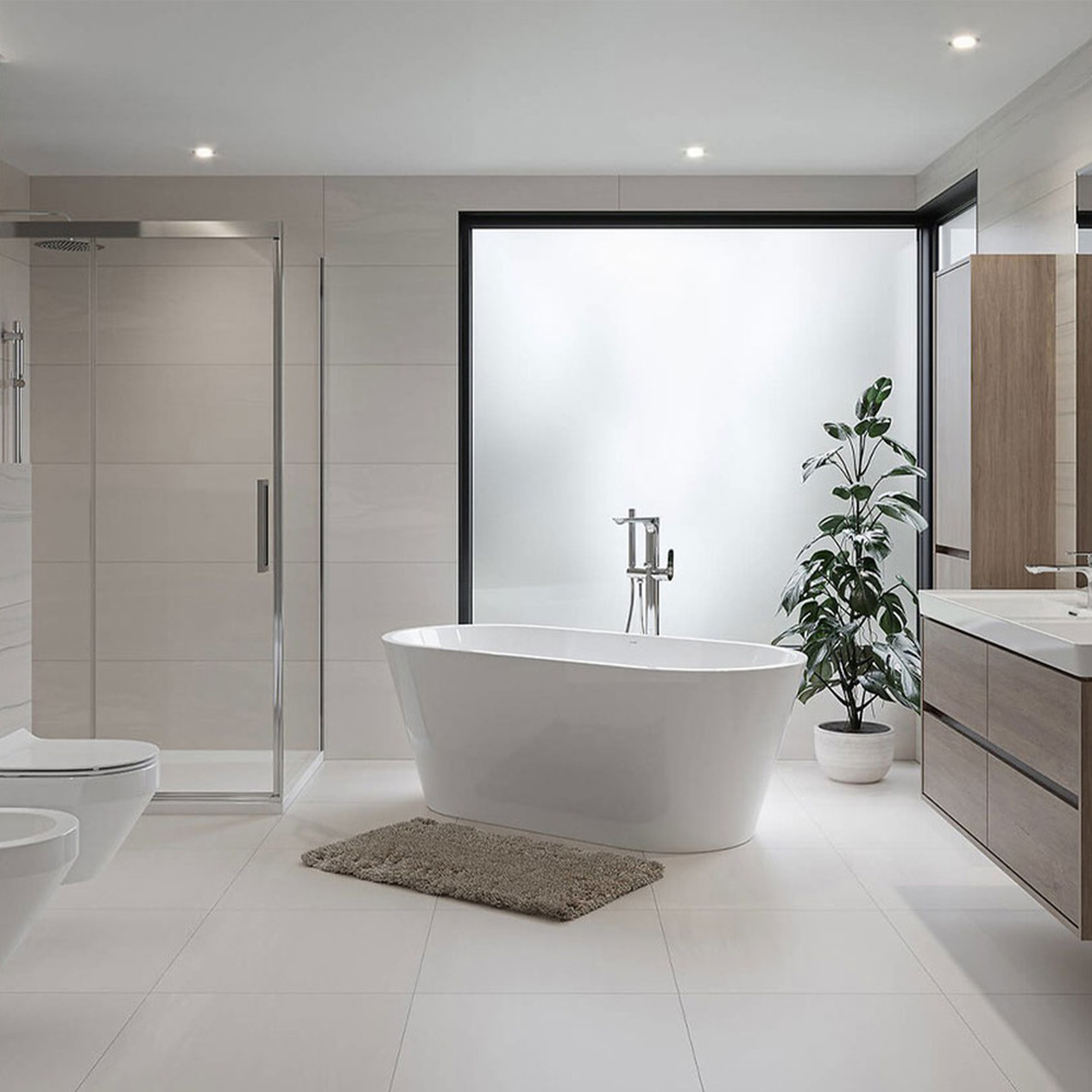 Baterie cada – dus freestanding Cersanit Crea monocomanda crom lucios baie imagine 2022