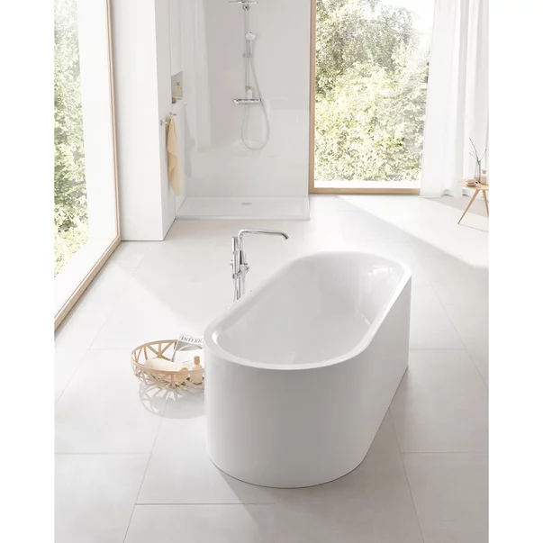 Baterie cada - dus freestanding Grohe Essence crom lucios picture - 2