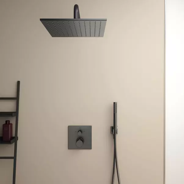 Baterie cada - dus incastrata Ideal Standard Ceratherm C100 gri Magnetic Grey fara corp ingropat picture - 4