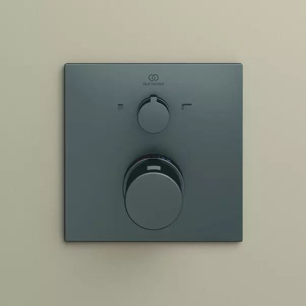 Baterie cada - dus incastrata Ideal Standard Ceratherm C100 gri Magnetic Grey fara corp ingropat picture - 11