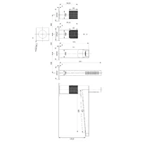 Baterie de cada/dus cu 4 elemente Omnires Contour auriu periat picture - 2