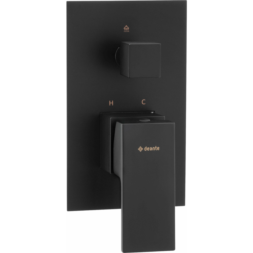 Baterie dus Deante Anemon incastrata negru Baterie dus Deante Anemon incastrata negru